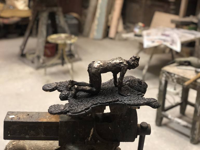 Original Expressionism Nude Sculpture by Svetlana K-Liée