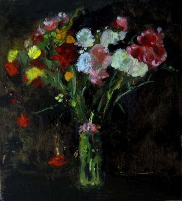 Print of Impressionism Floral Paintings by Tadeusz Deregowski