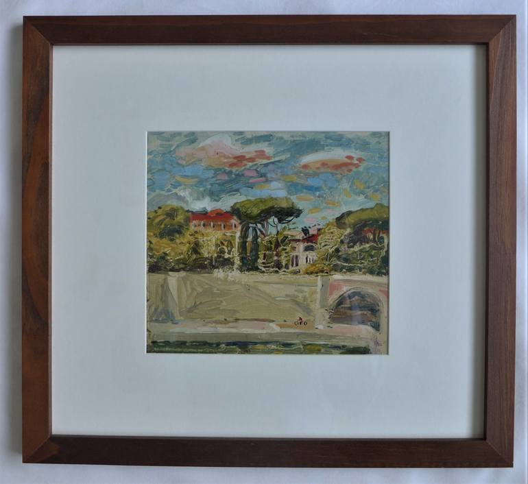 Original Impressionism Cities Painting by Tadeusz Deregowski