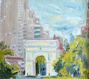 Original Impressionism Architecture Paintings by Tadeusz Deregowski