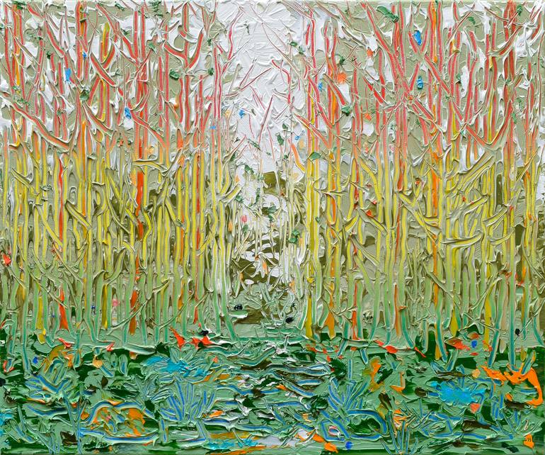 Tall Trees No.15 Painting by Joseph Villanueva | Saatchi Art