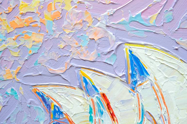 Original Abstract Expressionism Architecture Painting by Joseph Villanueva