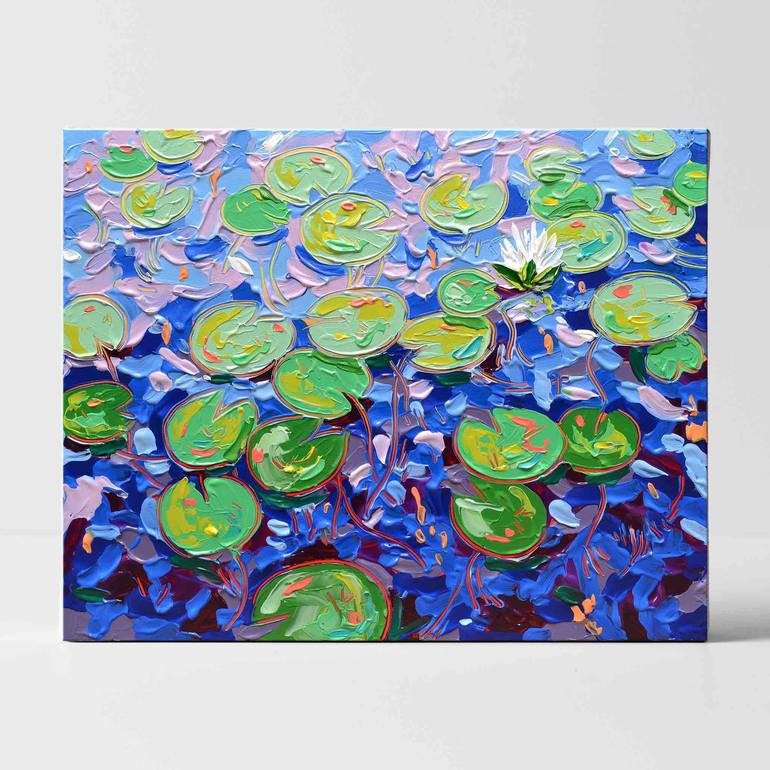 Original Abstract Expressionism Botanic Painting by Joseph Villanueva