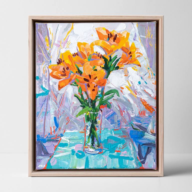 Original Impressionism Still Life Painting by Joseph Villanueva