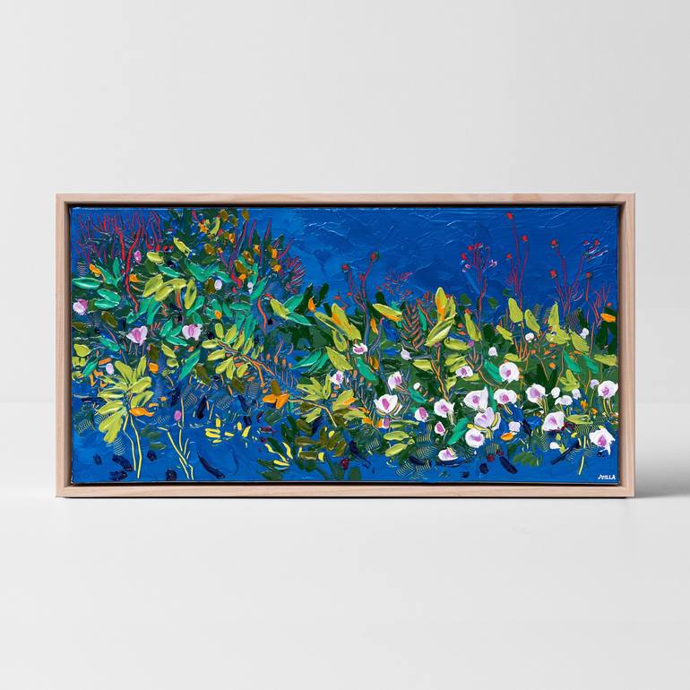 Original Abstract Expressionism Floral Painting by Joseph Villanueva