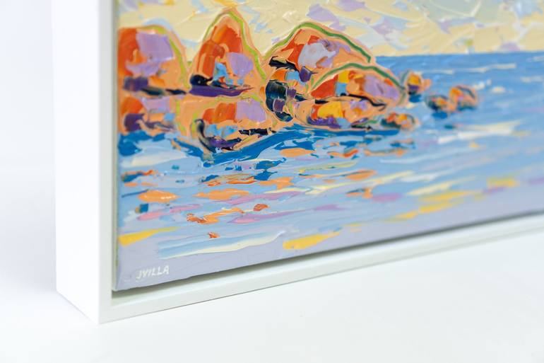 Original Abstract Seascape Painting by Joseph Villanueva