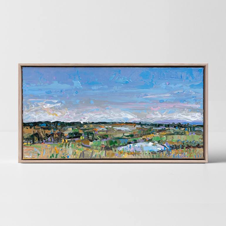 Original Abstract Landscape Painting by Joseph Villanueva