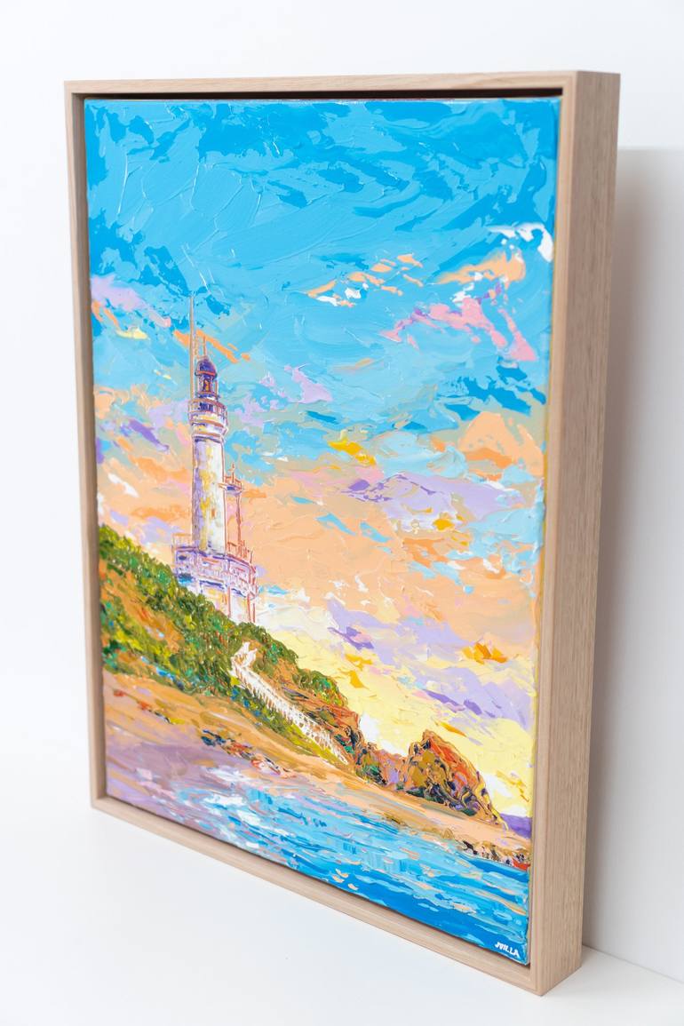 Original Expressionism Beach Painting by Joseph Villanueva