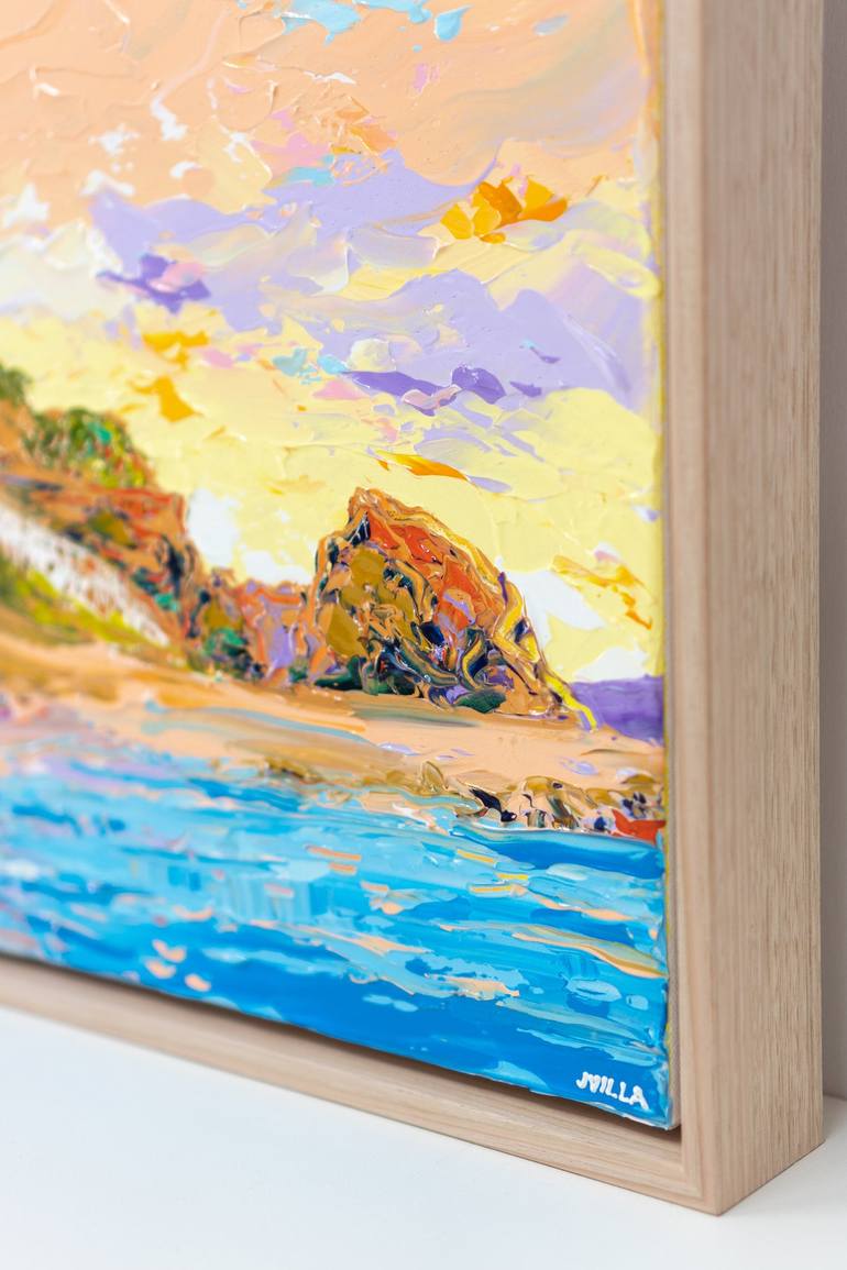 Original Expressionism Beach Painting by Joseph Villanueva