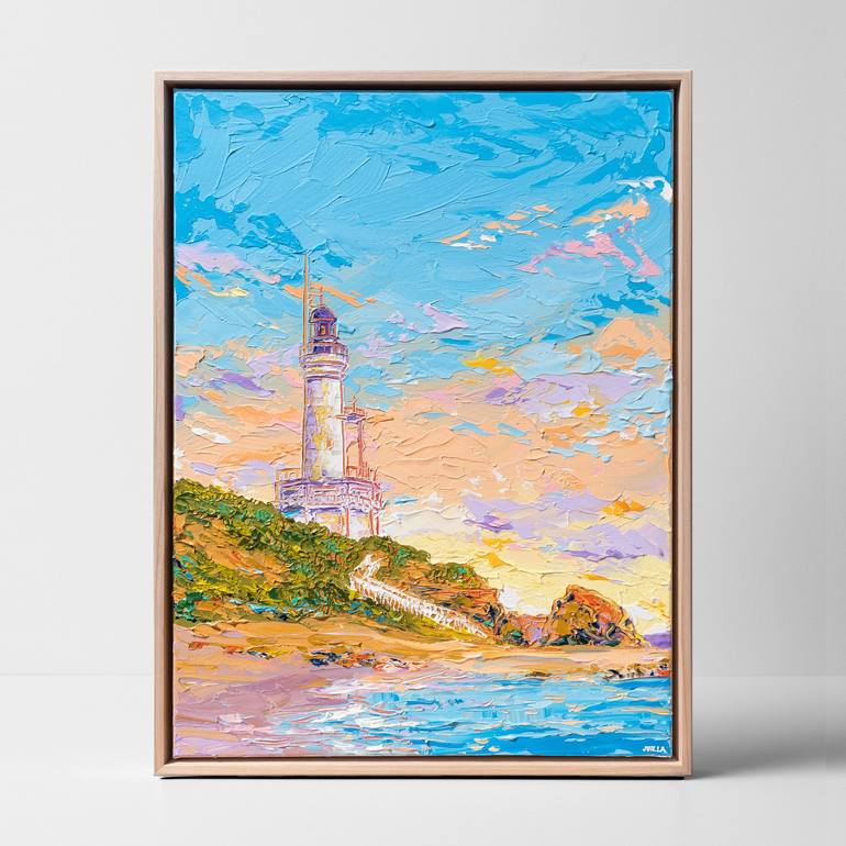 Original Expressionism Beach Painting by Joseph Villanueva