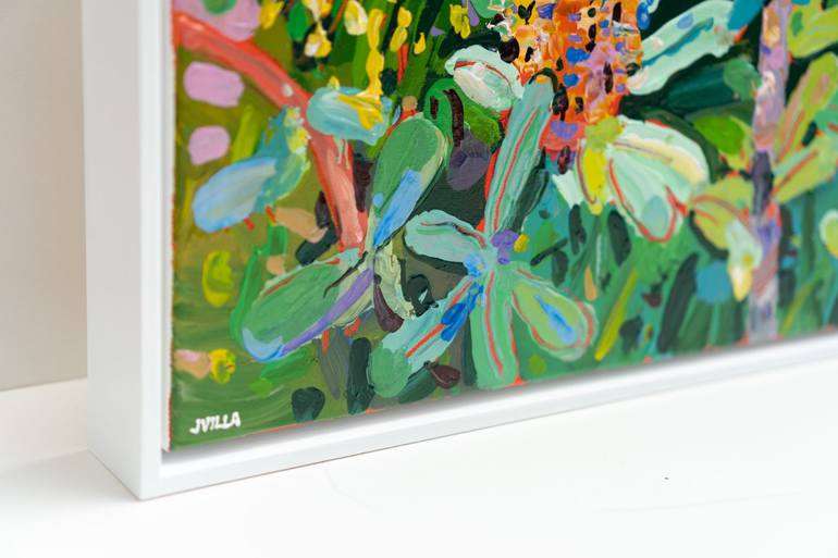 Original Abstract Expressionism Botanic Painting by Joseph Villanueva