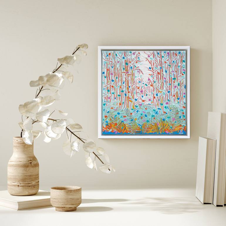 Original Abstract Expressionism Tree Painting by Joseph Villanueva