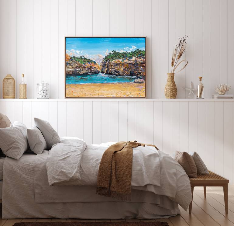 Original Impressionism Seascape Painting by Joseph Villanueva