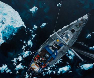 Print of Realism Yacht Paintings by Anna Wierzbicka