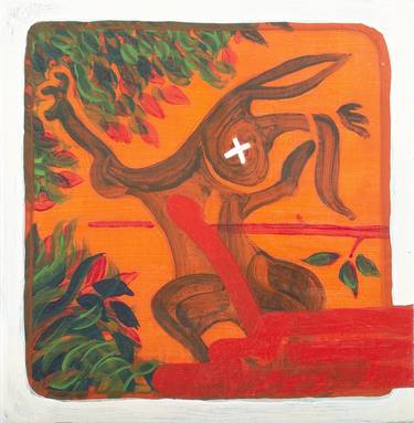 Saatchi Art Artist Debbie lee Miszaniec; Paintings, “Icons of Genesis: The Bite 2” #art