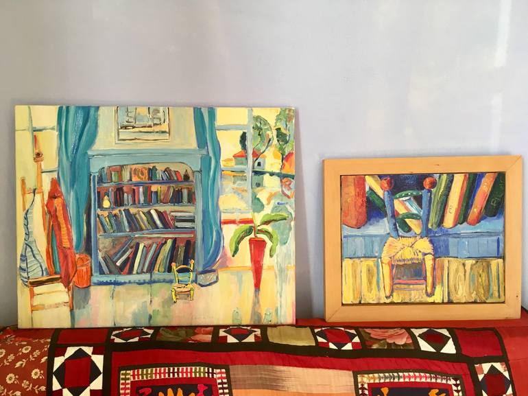 Original Expressionism Interiors Painting by Damema Papini Y Von Marcard