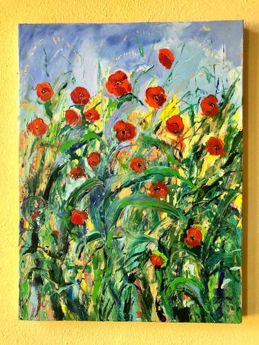 Poppies in a Field thumb