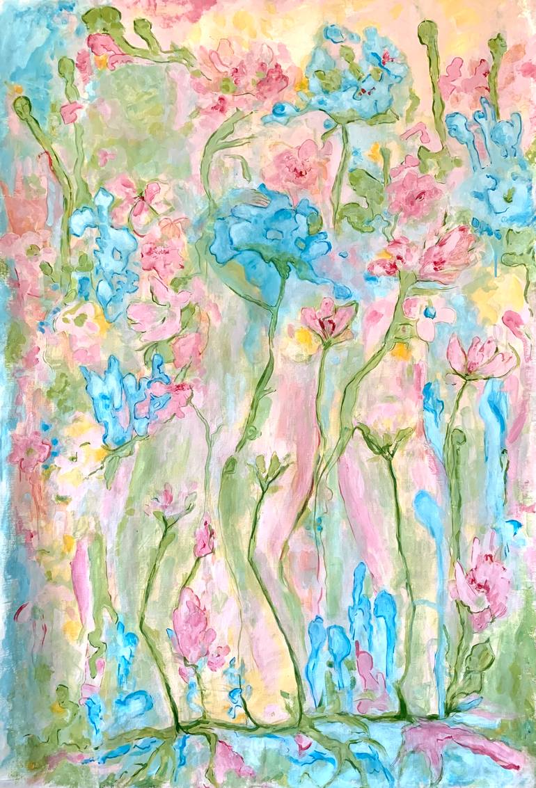Original Abstract Expressionism Abstract Painting by Alina Harvi