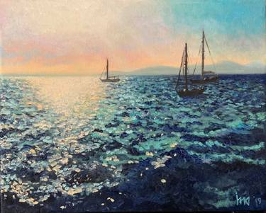 Original Impressionism Seascape Paintings by Inna Korn