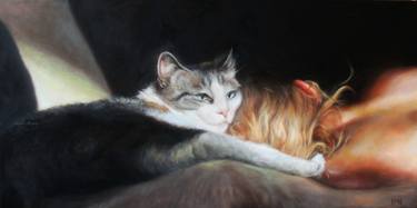 Original Fine Art Cats Paintings by Inna Korn