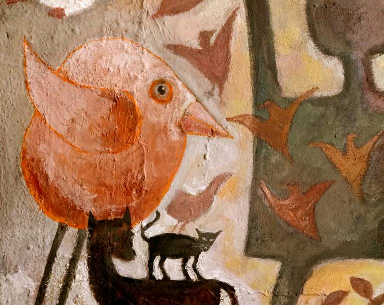 Original Abstract Expressionism Abstract Painting by Dia Makeen