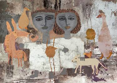 Print of Abstract Expressionism Family Paintings by Dia Makeen