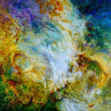 Original Abstract Outer Space Paintings by Jitka Vesela