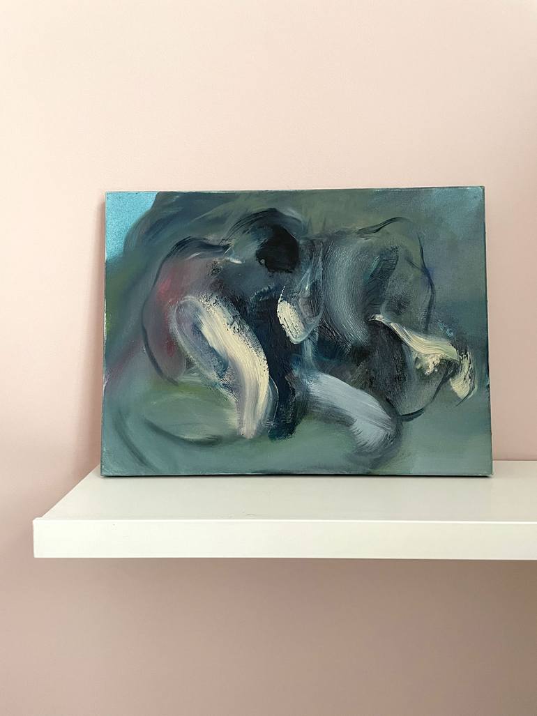 Original Abstract Expressionism Abstract Painting by Katarzyna Adamek-Chase