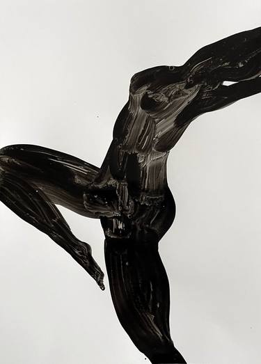 Original Expressionism Body Drawing by Katarzyna Adamek-Chase