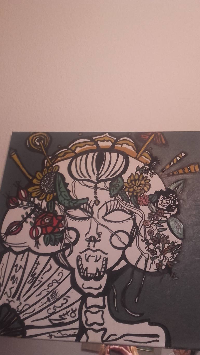 Original Abstract Expressionism Women Painting by Anabel Moya