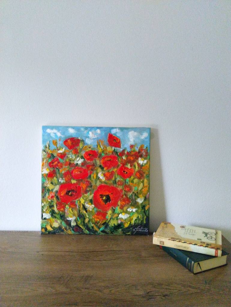 Original Fine Art Floral Painting by Olivia I Furtună