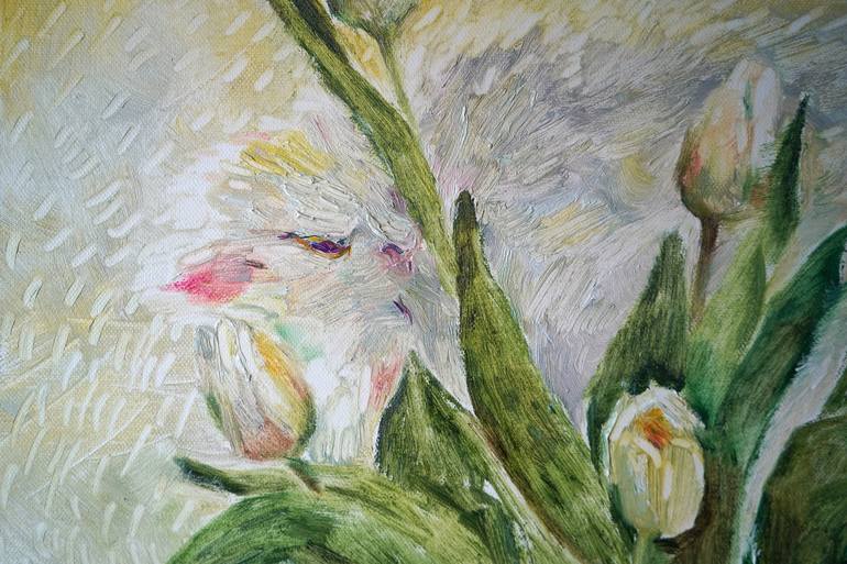 Original Impressionism Floral Painting by Busuioc Elena