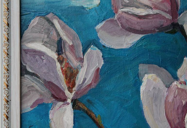 the magnolia Painting by Busuioc Elena | Saatchi Art