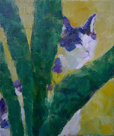 Original Impressionism Cats Paintings by Busuioc Elena