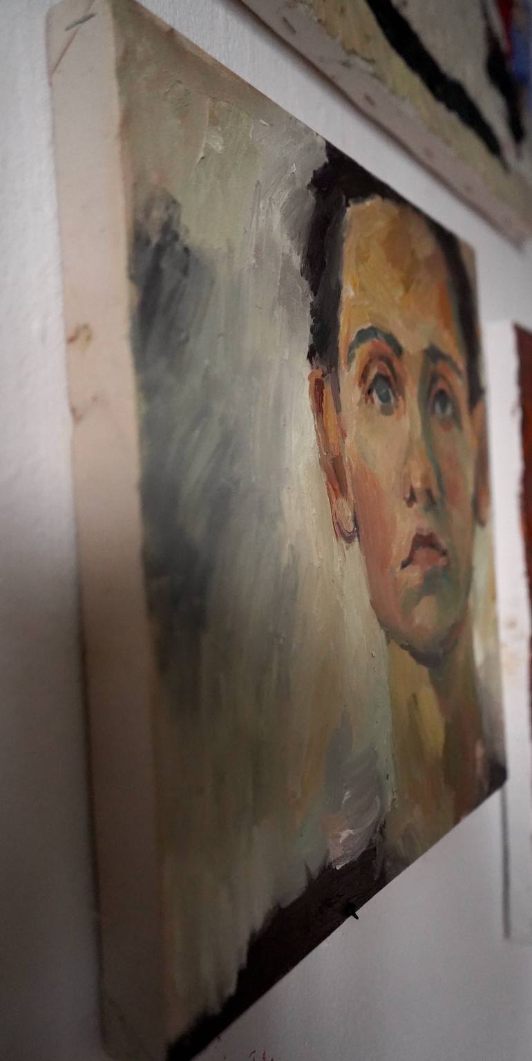 Original Expressionism People Painting by Busuioc Elena