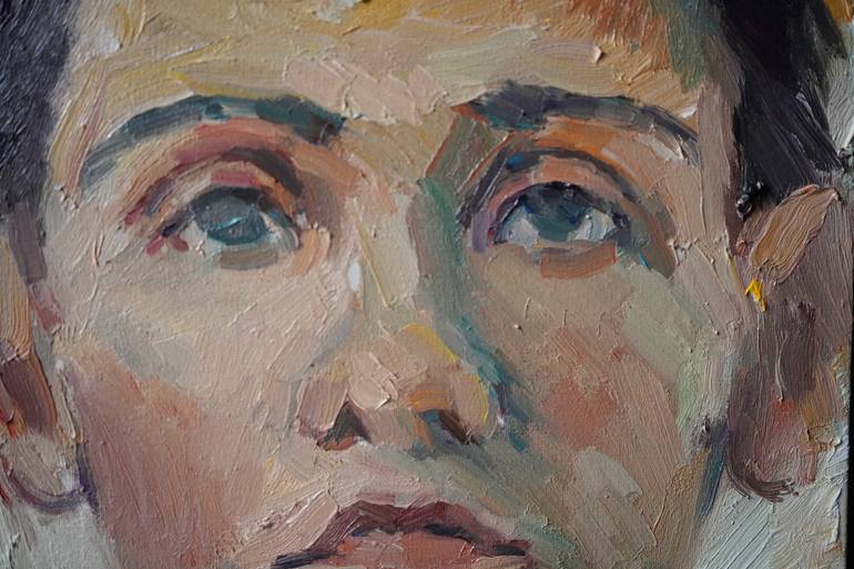 Original Expressionism People Painting by Busuioc Elena