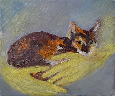 Original Cats Paintings by Busuioc Elena