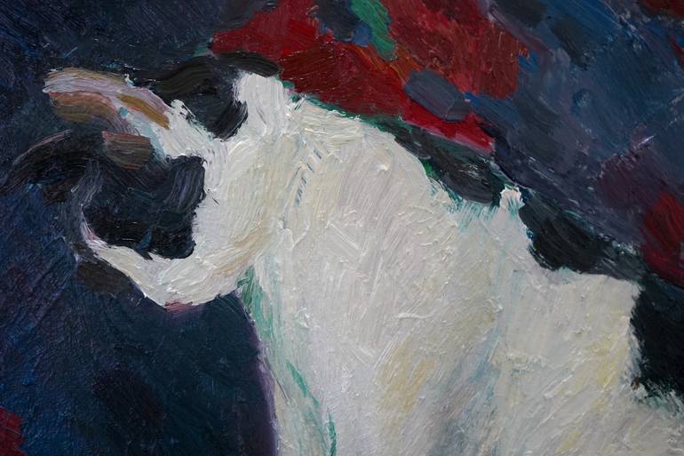 Original Expressionism Cats Painting by Busuioc Elena