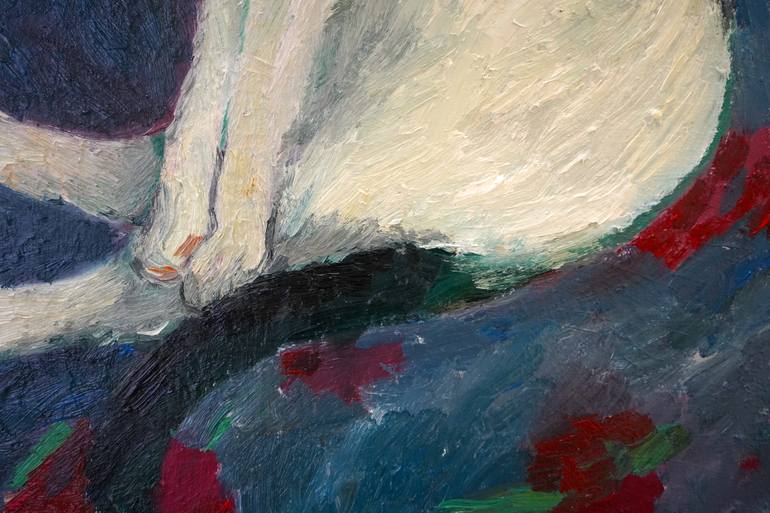 Original Expressionism Cats Painting by Busuioc Elena
