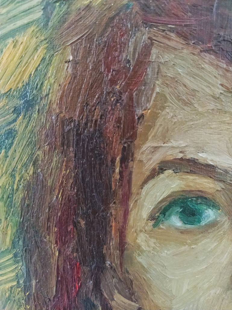 Original Expressionism People Painting by Busuioc Elena