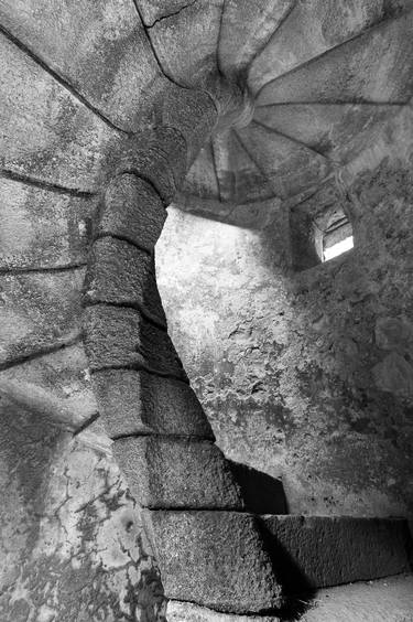 A spiral staircase in nearby fort thumb