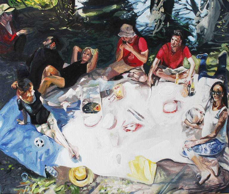 Le Dejeuner Sur L Herbe Painting By Anatole Lacheny Saatchi Art