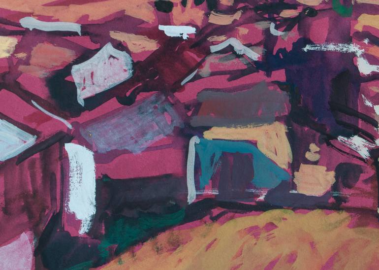 Original Abstract Landscape Painting by Ishai Rimmer