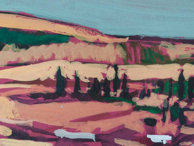 Original Abstract Landscape Painting by Ishai Rimmer