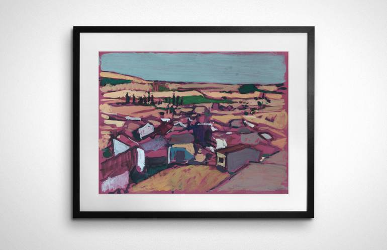 Original Abstract Landscape Painting by Ishai Rimmer