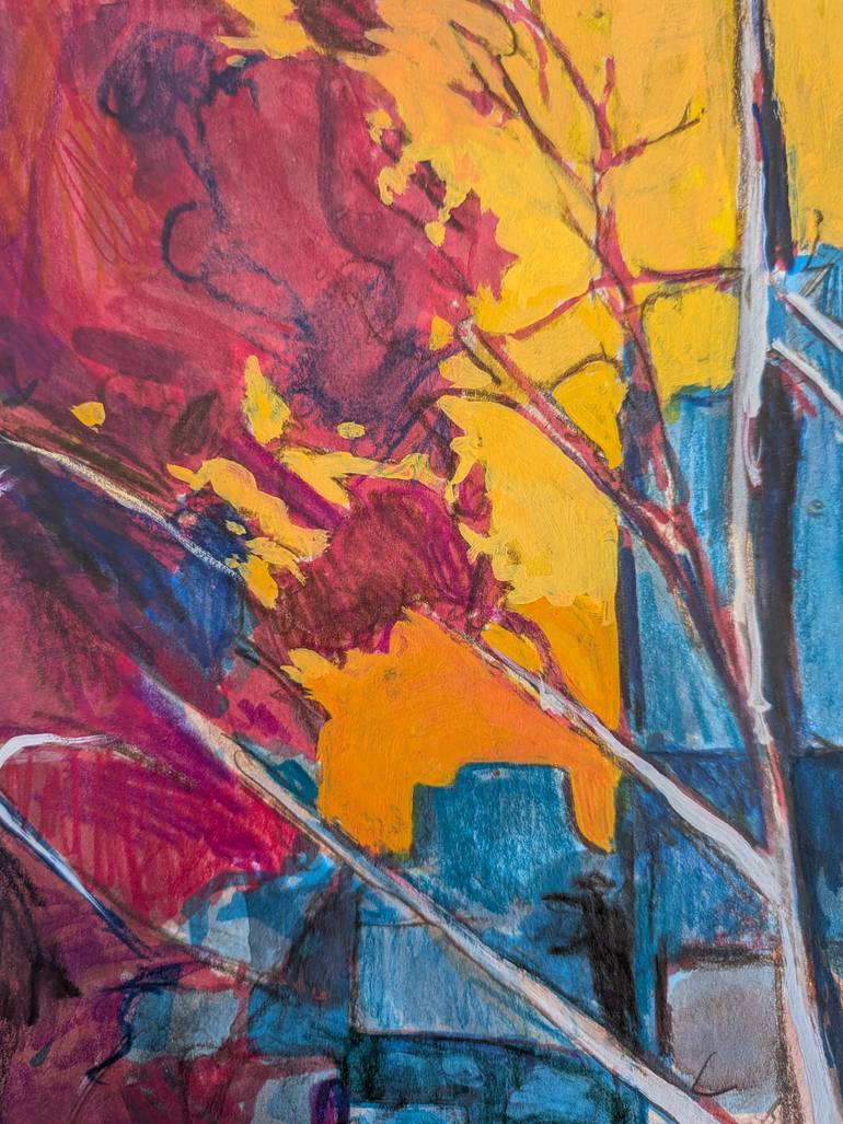 Original Contemporary Landscape Mixed Media by Ishai Rimmer