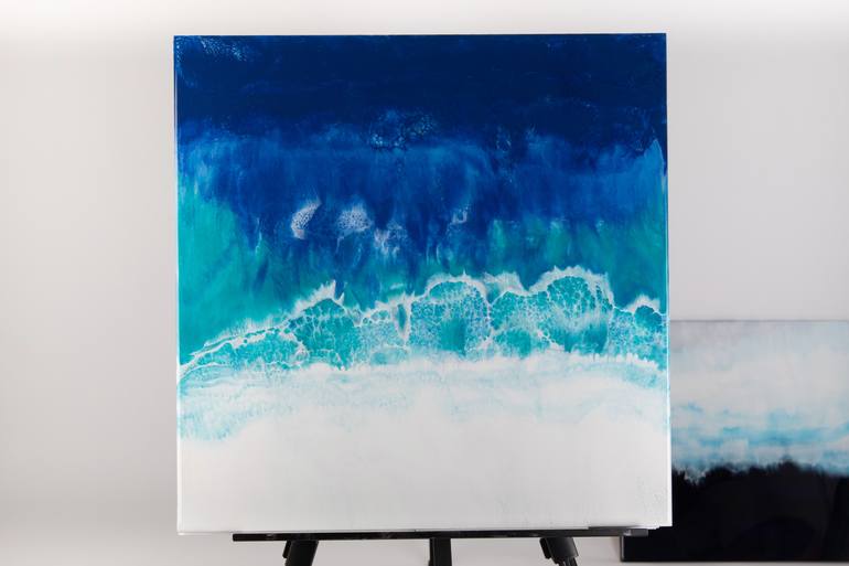 Original Abstract Seascape Painting by Nikki Bidgood