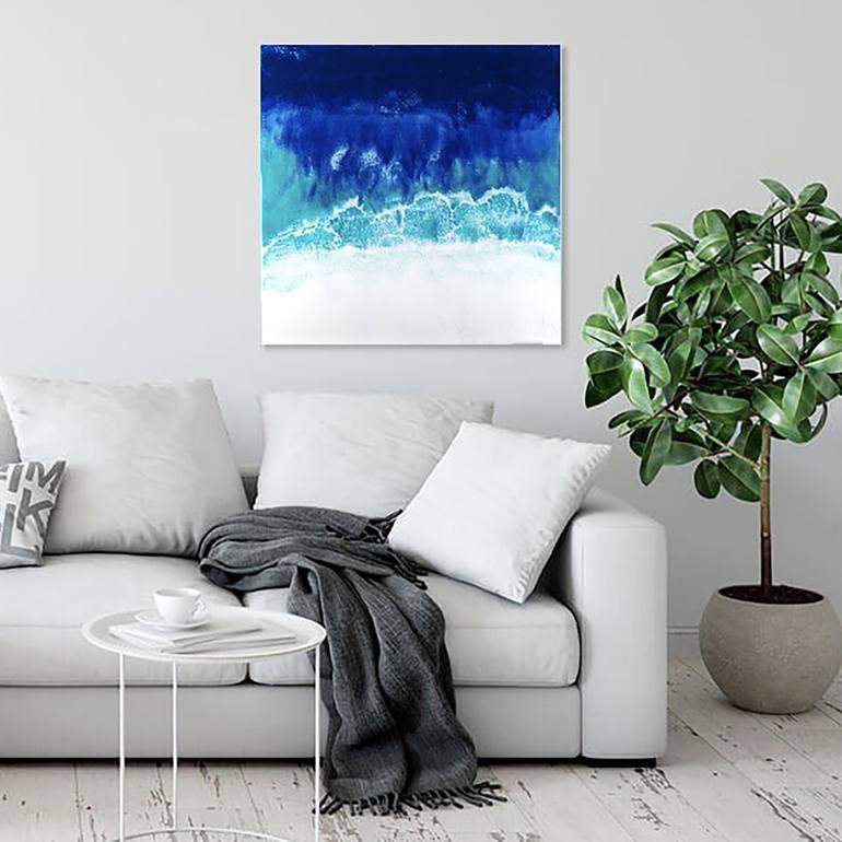 Original Abstract Seascape Painting by Nikki Bidgood