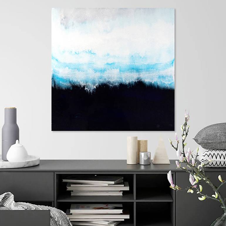 Original Abstract Seascape Painting by Nikki Bidgood