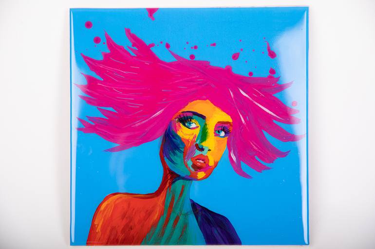 Original Expressionism Portrait Painting by Nikki Bidgood